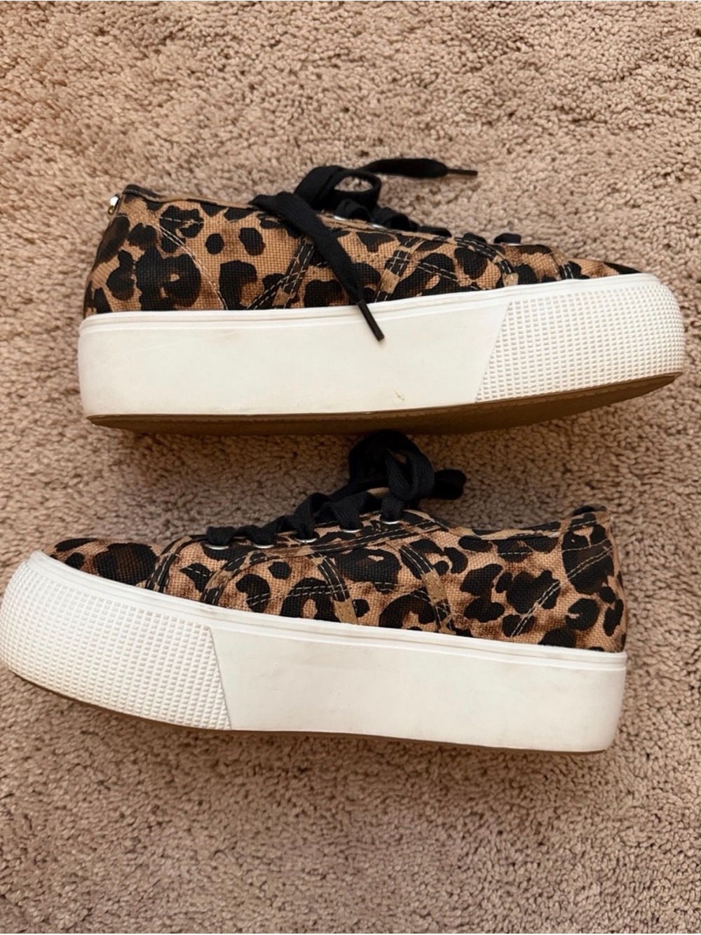 Steve Madden Leopard-Print Platform Sneakers